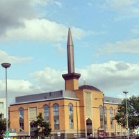 Photo taken at Harrow Central Mosque by Mo A. on 8/25/2013