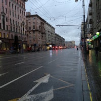Photo taken at Tverskaya Street by Anna E. on 4/25/2013