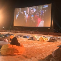 Photo taken at The Beach Outdoor Cinema by Mina M. on 12/6/2017