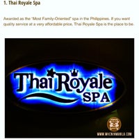 Das Foto wurde bei Thai Royale Spa von Thai Royale Spa am 1/11/2015 aufgenommen