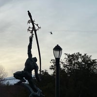 Photo taken at Rocket Thrower Statue by Don D. on 3/24/2023