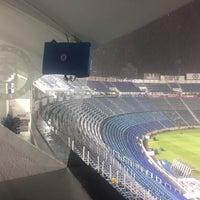 Photo taken at Palcos estadio azul by Enrique M. on 10/15/2017
