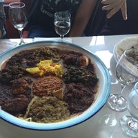 Photo taken at Queen Sheba Ethiopian Restaurant by Douglas G. on 5/1/2015