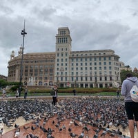 Photo taken at Plaça de Catalunya by Marwa☕️ on 9/10/2019