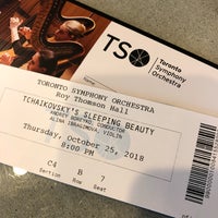 Photo taken at Toronto Symphony Orchestra by Frank C. on 10/25/2018