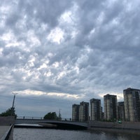 Photo taken at Мост Кораблестроителей by IМ on 5/17/2021