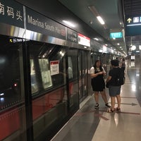 Photo taken at Marina South Pier MRT Station (NS28) by Jan S. on 7/21/2018