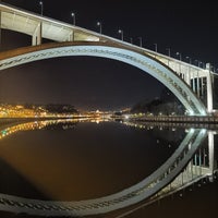 Photo taken at Ponte da Arrábida by Carlos G. on 1/29/2023