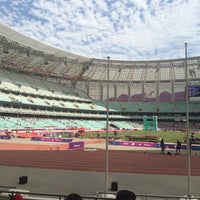 Photo taken at Baku Olympic Stadium by Ozden D. on 6/22/2015