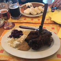 Photo taken at Restaurace U pečeného kolena by Václav L. on 5/5/2019