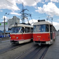 Photo taken at Трамвайна зупинка «Станція метро «Чернігівська» by Karel M. on 7/16/2017