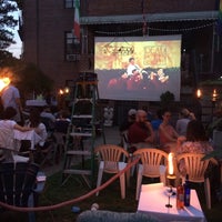 Photo taken at The Newtown Road Backyard Film Festival by Frank C. on 7/6/2016