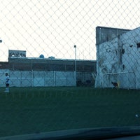 Photo taken at Canchas Football Tlatelolco by Daniel R. on 10/3/2013