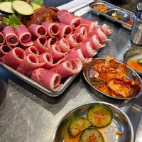 Photo taken at Tomukun Korean BBQ by Tiffany on 4/1/2023