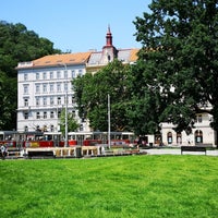 Photo taken at Švandovo divadlo (tram, bus) by Samuel A. Budiono on 6/13/2019