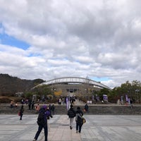 Photo taken at EDION Stadium Hiroshima by いっしー on 11/25/2023