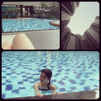 Photo taken at Swimming Pool at Sudirman Park tower B by Athina I. on 10/2/2013