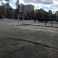 Photo taken at Стадион гимназии #191 by Влада К. on 4/12/2017