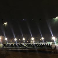 Photo taken at Стадион «Нефтяник» by Olya P. on 10/23/2016