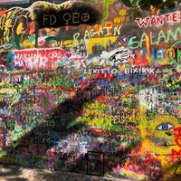 Photo taken at Lennon Wall by Duncan G. on 5/28/2018