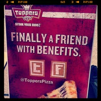 Photo taken at Toppers Pizza by Kasha K. on 10/17/2012