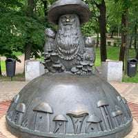 Photo taken at Скульптура «В Рязани грибы с глазами» by Sergey R. on 6/21/2020