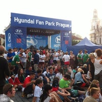 Photo taken at Hyundai Fan Park, Praha by Neto T. on 6/28/2012