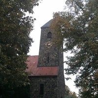 Photo taken at Dorfkirche Schönefeld by Björn K. on 10/5/2013