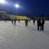 Photo taken at Стадион Амур by Anastasia M. on 1/2/2015