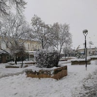 Photo taken at Trg Zorana Đinđića by Stefan L. on 12/12/2021