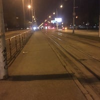 Photo taken at Tomášikova (tram, bus) by Diana H. on 2/24/2017