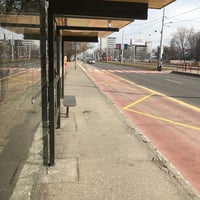 Photo taken at Tomášikova (tram, bus) by Diana H. on 2/27/2017