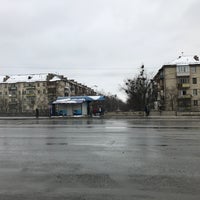 Photo taken at Зупинка «вул. Тампере» by Sergii N. on 1/14/2017