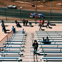Photo taken at Lucas Oil Speedway by Mark K. on 4/5/2014