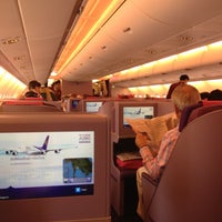 Photo taken at Thai Airways Flight TG 409 BKK-SIN by Tara C. on 10/13/2012