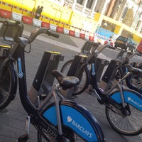 Photo taken at TfL Santander Cycle Hire by Louise R. on 4/26/2013