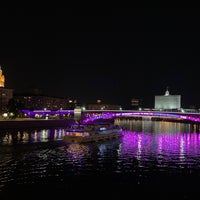 Photo taken at Borodinsky Bridge by Dan S. on 8/12/2021