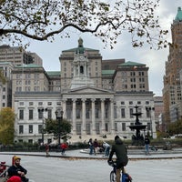 Photo taken at Borough Hall Plaza by Jay T. on 11/14/2021
