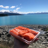 Photo taken at Mt. Cook Alpine Salmon by Ployploy Y. on 10/12/2020