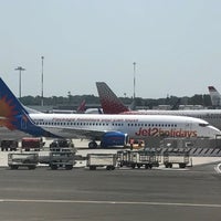 Photo taken at Gate E34 by Dominic F. on 7/30/2018
