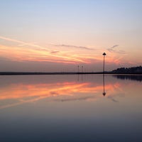 Photo taken at Chalkwell Beach by Dan R. on 10/3/2013