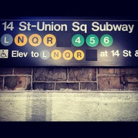 Mta Subway 14th St Union Square 4 5 6 L N Q R W Union Square New York Ny