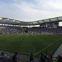 Photo taken at Boulevard Members Club at Children&#39;s Mercy Park by Frank J. on 6/7/2015