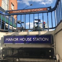 Photo taken at Manor House London Underground Station by Merve E. on 7/25/2017