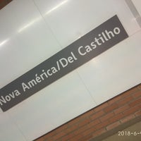 Photo taken at MetrôRio - Estação Nova América/Del Castilho by Milene R. on 6/10/2018