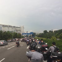 Photo taken at Woodlands Checkpoint Viaduct by Mohammad Nur Ariff M. on 5/9/2017