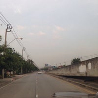 Photo taken at Duan Sukhaphiban 5 Intersection by Nong O. on 10/28/2015