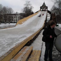 Photo taken at Бульвар по просп. Победы by Aleksey S. on 2/23/2014