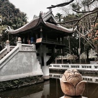 Photo taken at Chùa Một Cột (One Pillar Pagoda) by Carl T. on 3/4/2015