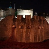 Photo taken at Blood Swept Lands and Seas of Red - Tower of London WW1 Poppy Memorial by Joseph C. on 11/5/2014